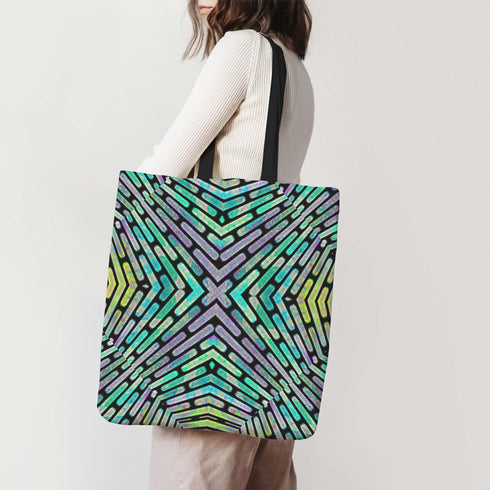 Neon Criss Cross Tote
